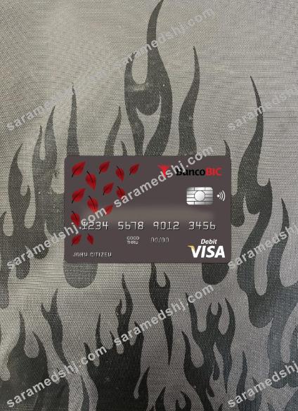 Angola Banco BIC bank visa card photolook front